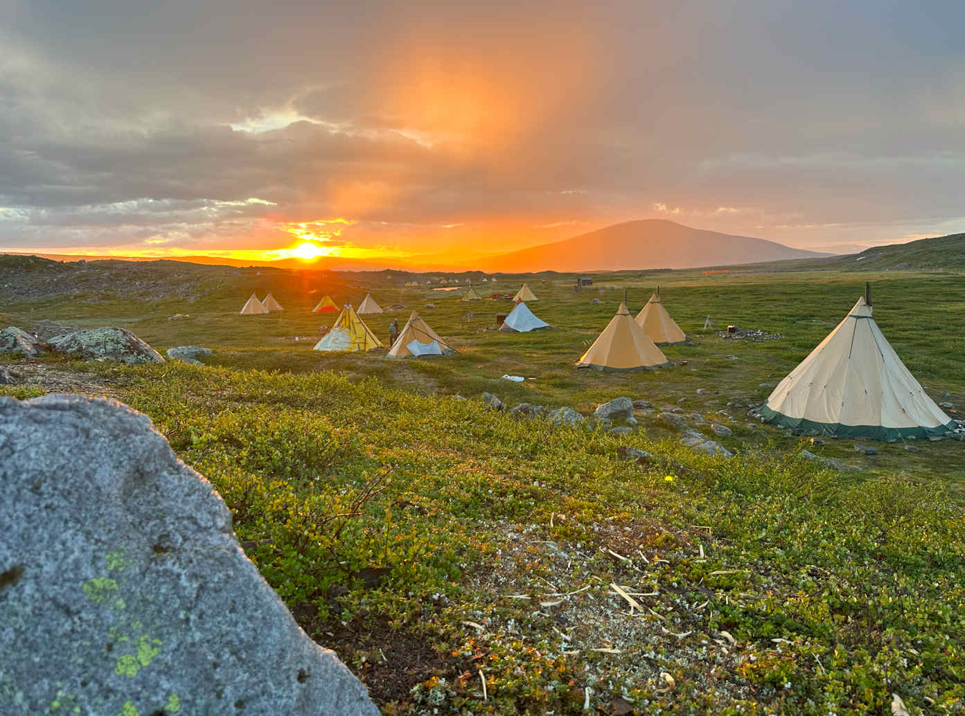 Sami camp in Padjelanta National Park