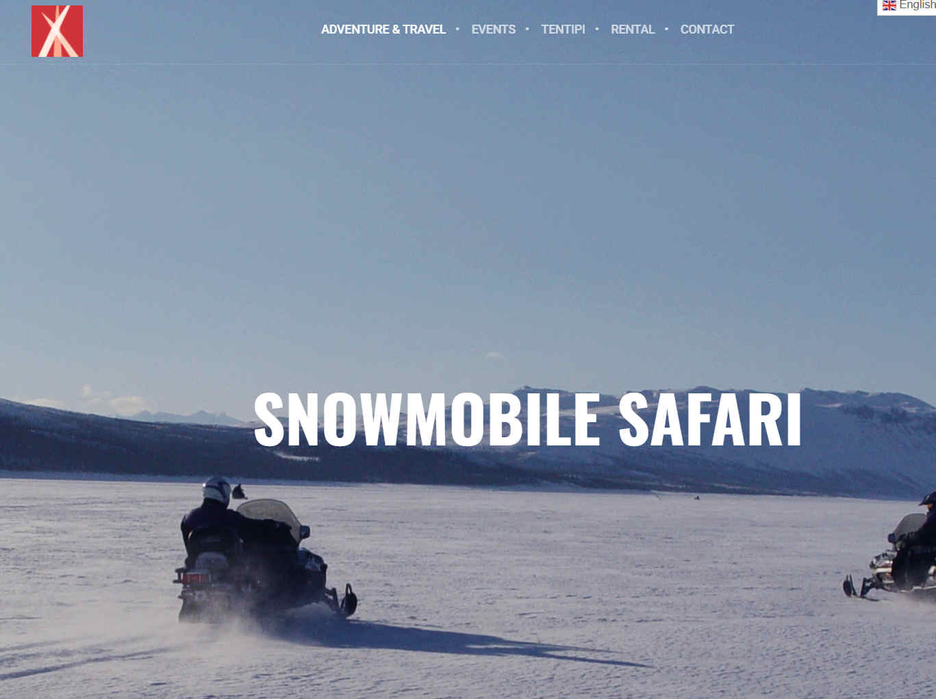 Screenshot of Samelandsresors webpage